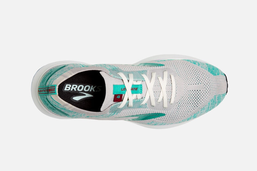 Brooks Levitate 4 Road Löparskor Dam - Grå/Turkos - 3519-EYODH